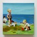 Happy childhood days / original acrylic painting on canvas