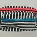 2 LEFT   Black and White Stripe Fanny Pack with Neon Zippers