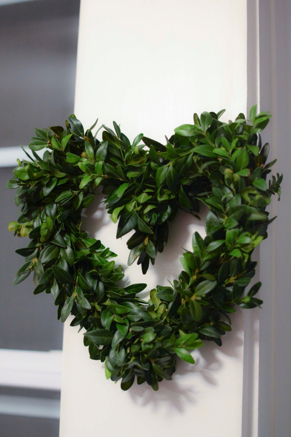 Boxwood Wedding Mini Heart Wreath - Small Heart, wedding heart decor, wedding decor, mini wreath, mini boxwood wreath