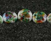 Lampwork Glass Bead Set Spring Mix SRA LE Team