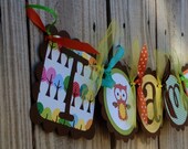 Highchair banner- Girlie Owl