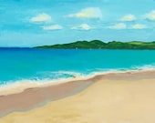 Caribbean Beach Landscape Original Fine Art Print