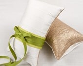 Custom Oblong Silk Ring Pillow