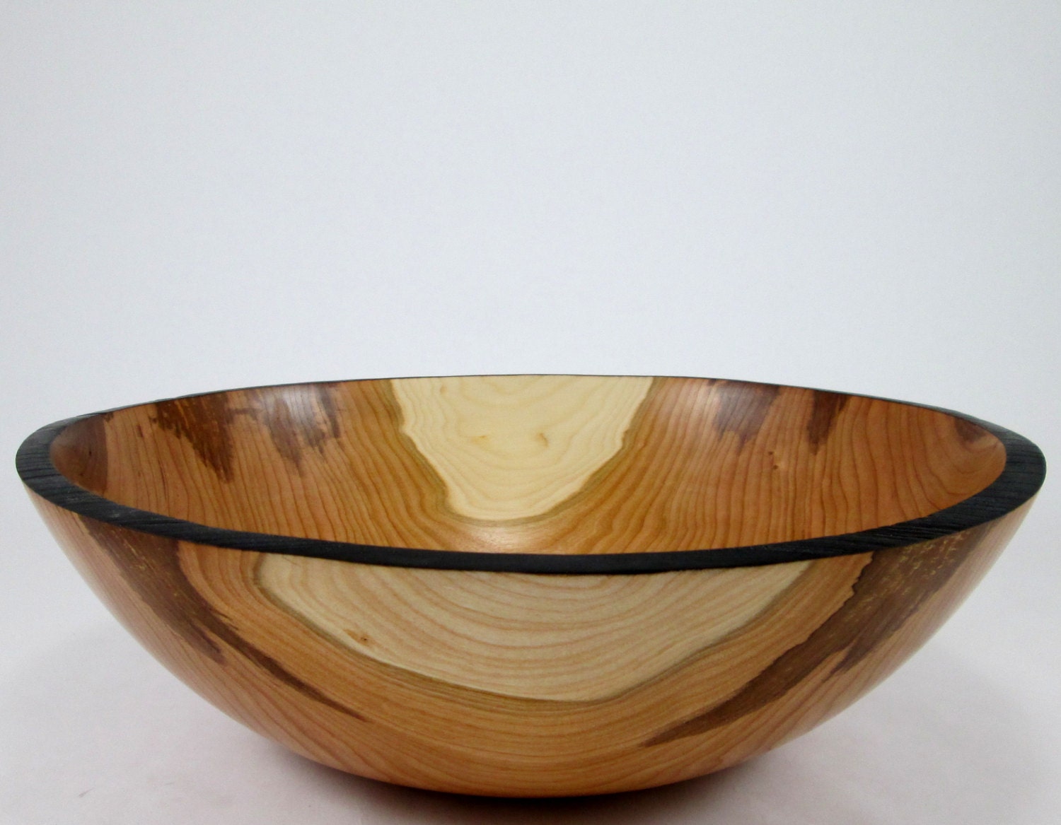 Black Cherry Wood Serving Bowl