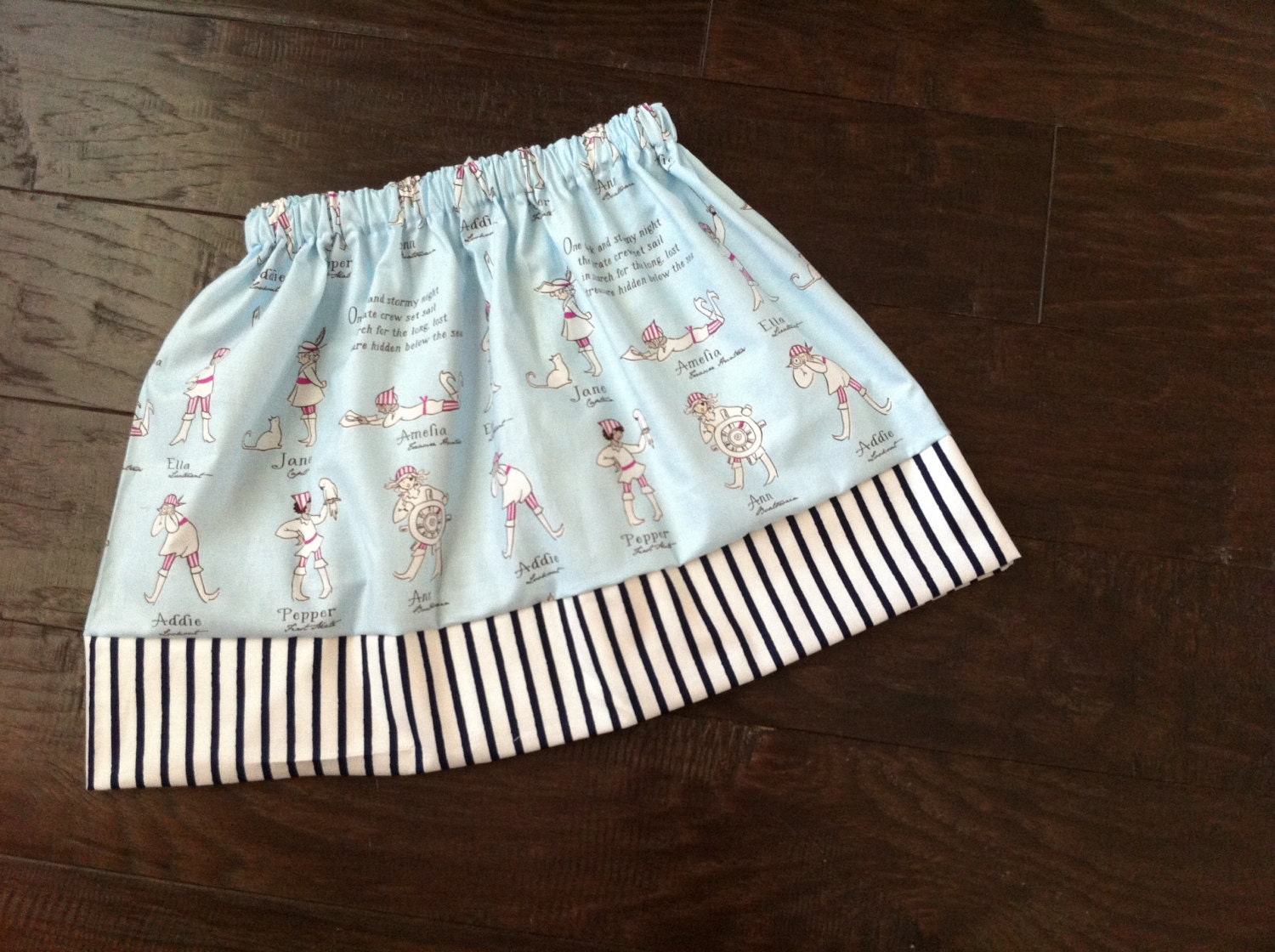 Sail Away Collection.... pirates twirl skirt sizes 3m to 6y available