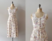 cotton floral dress / floral tank dress / Clarkia dress