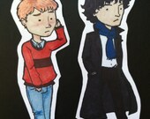 Sherlock Stickers Sherlock and Watson
