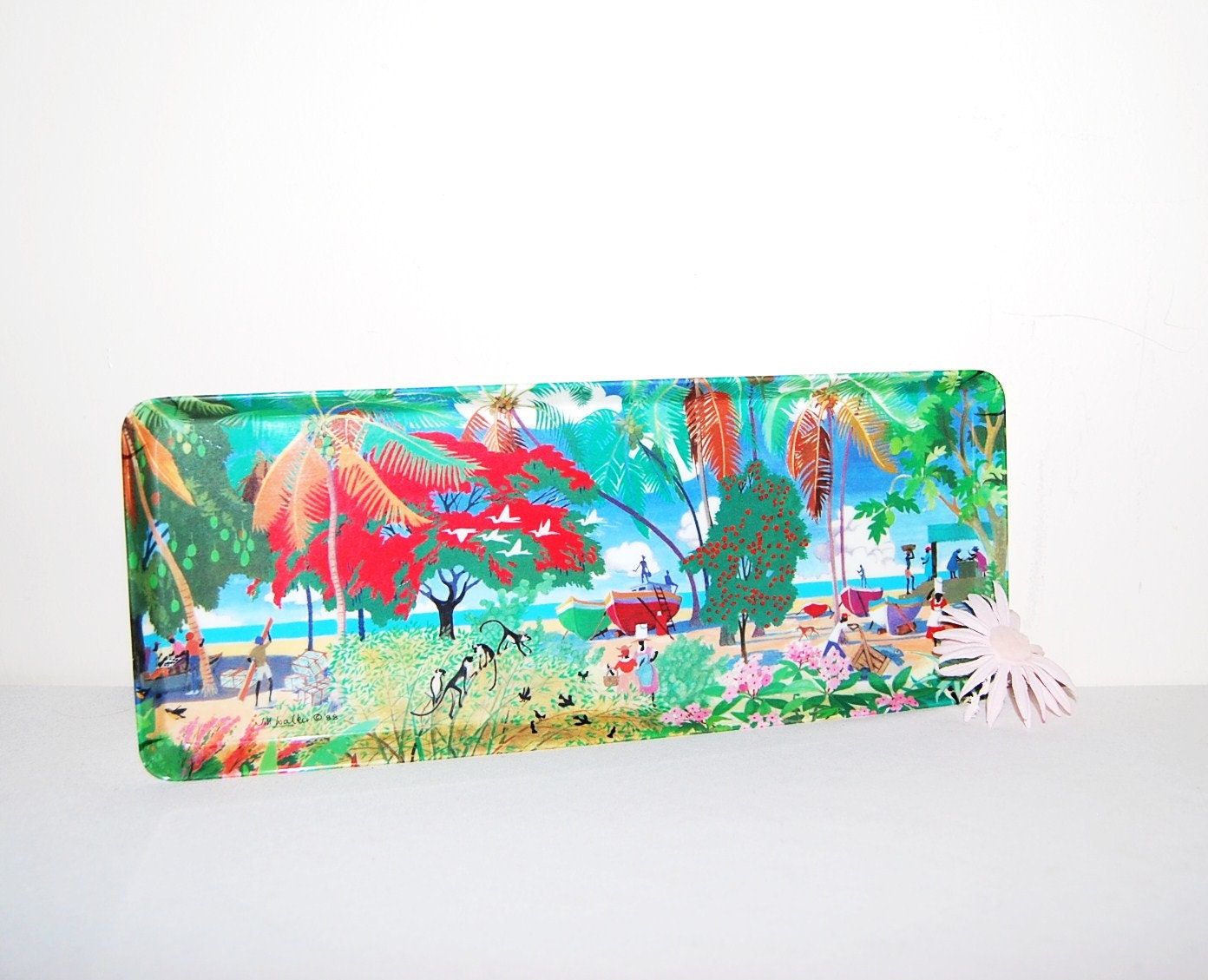 Vintage Tray Tropical Jill Walker