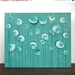 Discontinued - Green Daisy Painting - Original Acrylic on Canvas Art - 24X20 Small - Blue and Green Wall Decor - IN STOCK