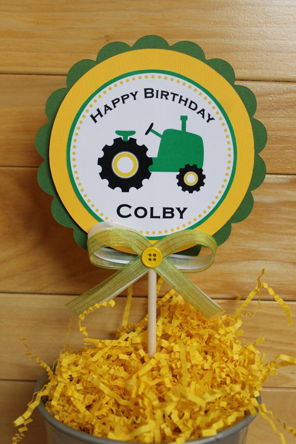 Tractor Birthday Party Invitations