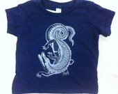 baby t-shirt with crocodile design sizes 6 through 24 months