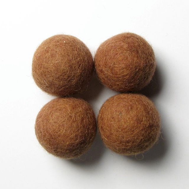 3CM Felt Balls/8-Piece - Fawn