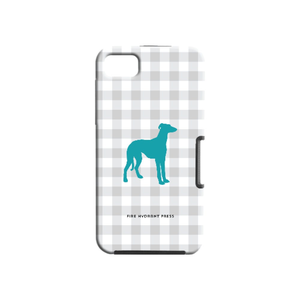 Blackberry Z10 Dog Silhouette Custom Phone Case Gingham Prints