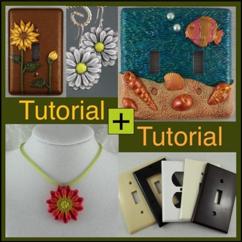 Double Tutorial - Switch Plate Cover-Ups and Sculpted Flowers