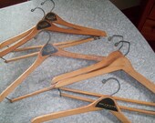 Vintage Lot of 6 Wooden Hangers
