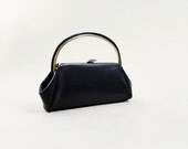 Vintage Handbag 1960s Metal Top Handle Purse