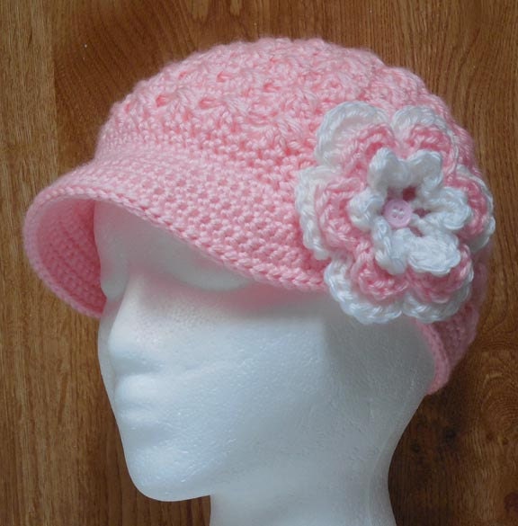 PDF CROCHET Pattern Newsboy twist up hat in Adult-Teen, PreTeen, Toddler sizes Digital