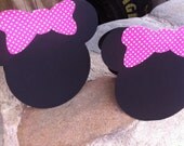 Minnie or Mickey Mouse Table tents