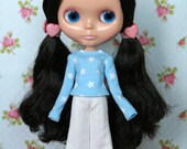Extra long sleeved t-shirt for Blythe (no. 755)