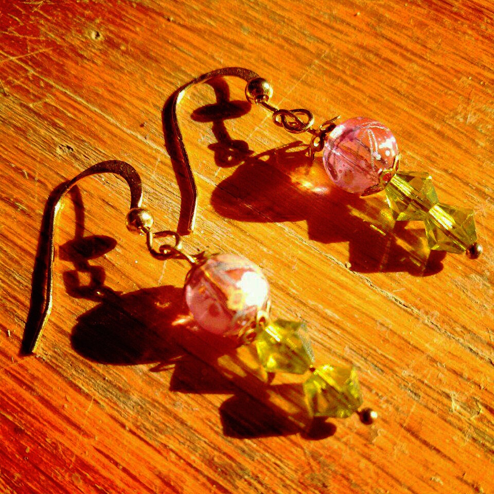 Rose Bud Reverse Earrings