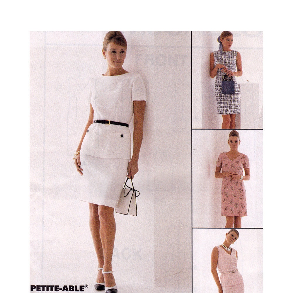 Misses Dress Pattern - Womens Dress Sewing Pattern - McCalls 8154 - Uncut, Factory Folds
