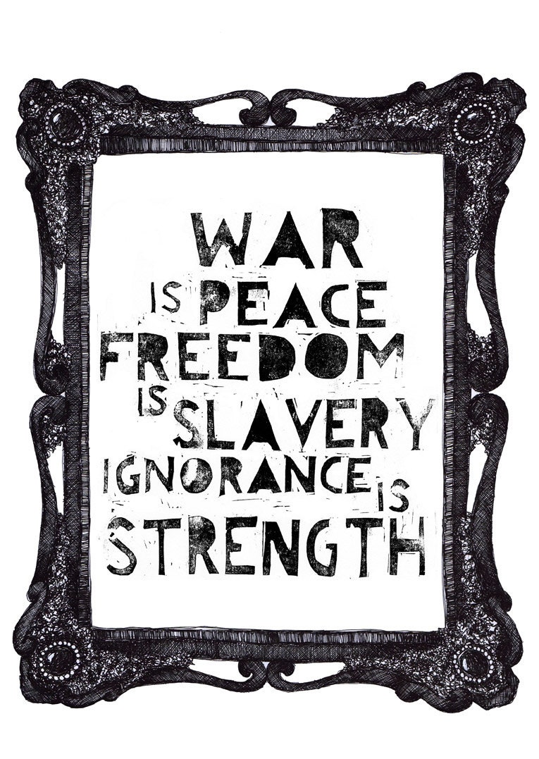 War is peace,  print A4, 21x30cm, 210x297 mm