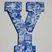 Nursery Letter, Decoupage Letter, Alphabet Letter, Wood Letter, Wall Letter, Letter Y