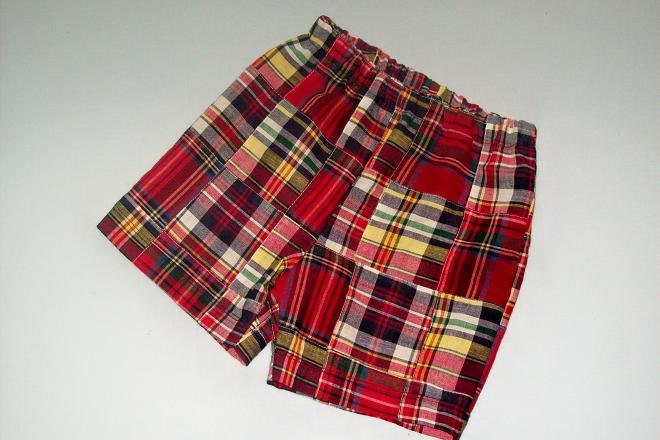 Madras Shorts in Red