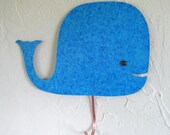 Whale metal wall hanger bathroom garment hook kitchen wall hanger