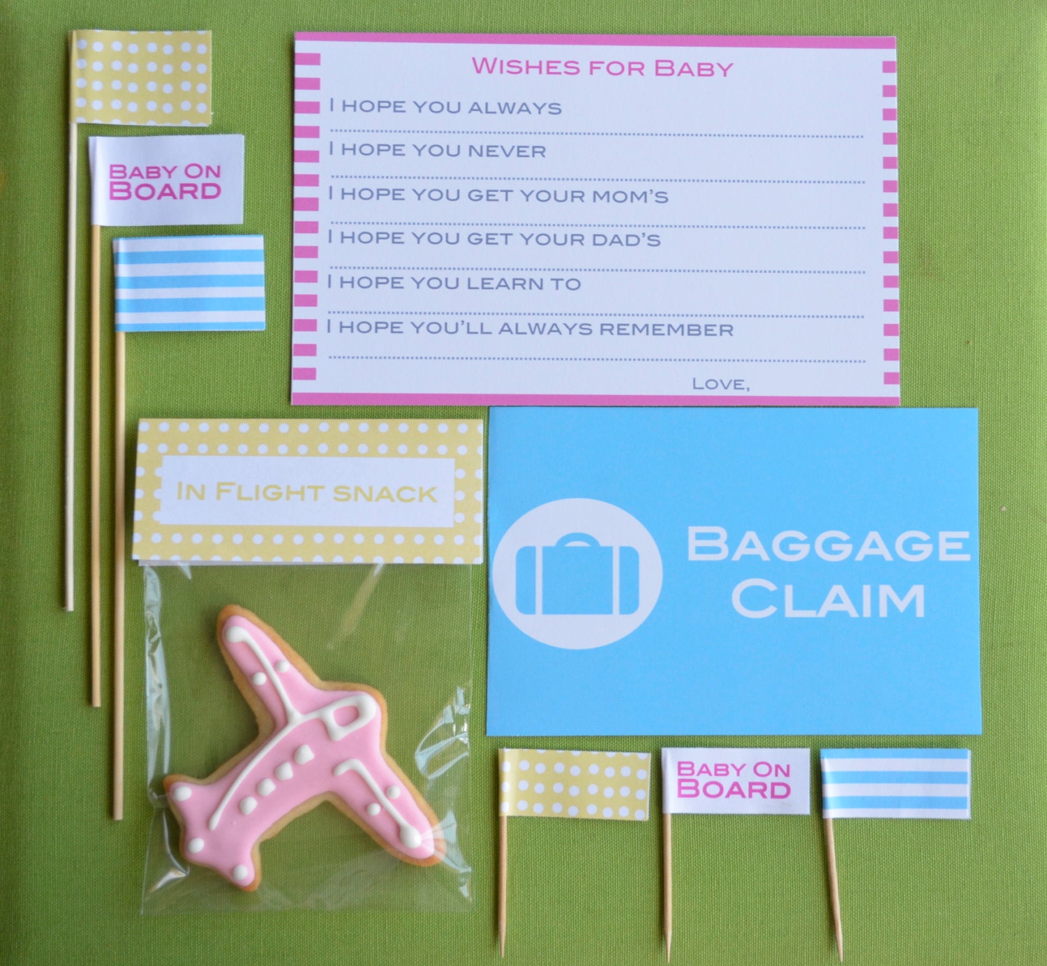Travel Theme Baby Shower Party Kit for 20 Guests