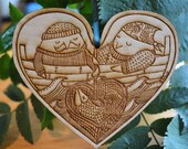 You shall have a fishy heart decoration