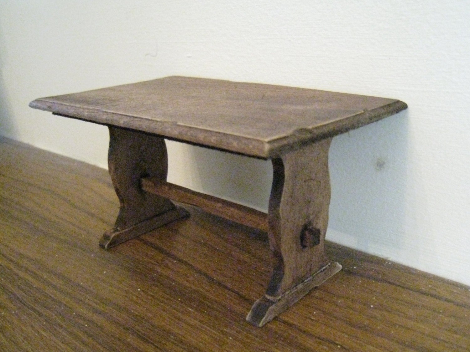 Table, trestle, twelfth scale dollhouse miniature