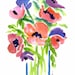 Flowers in Vase Watercolor Print