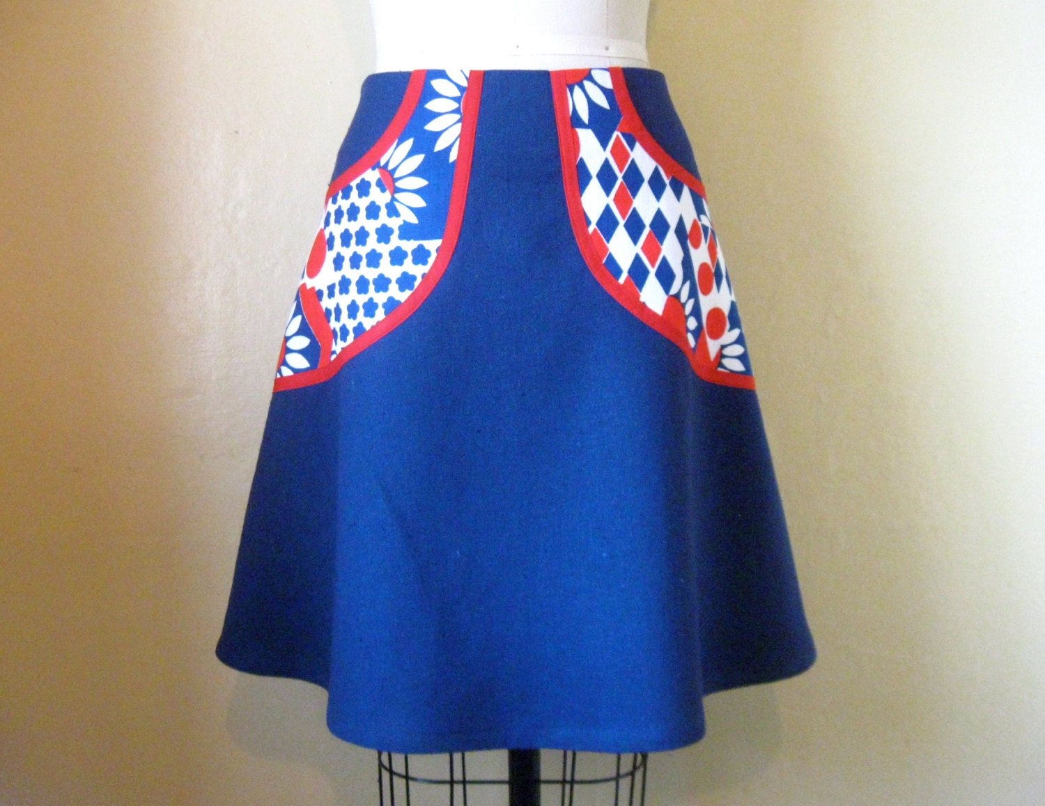 Norma Jean linen a-line skirt