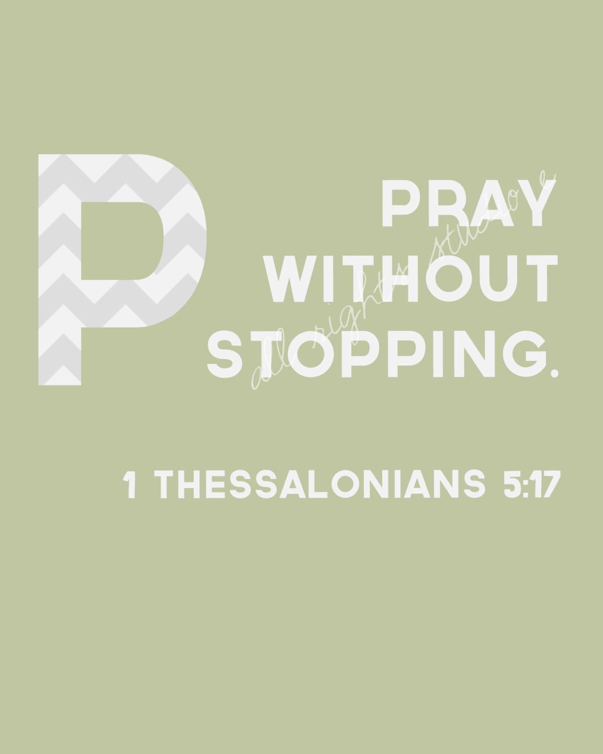 ABC Chevron Alphabet Bible Verse Nursery Print "P" download