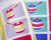 Fantastic Unused Pair of 1940's Victory Brand Mexican Theme Tea Towels