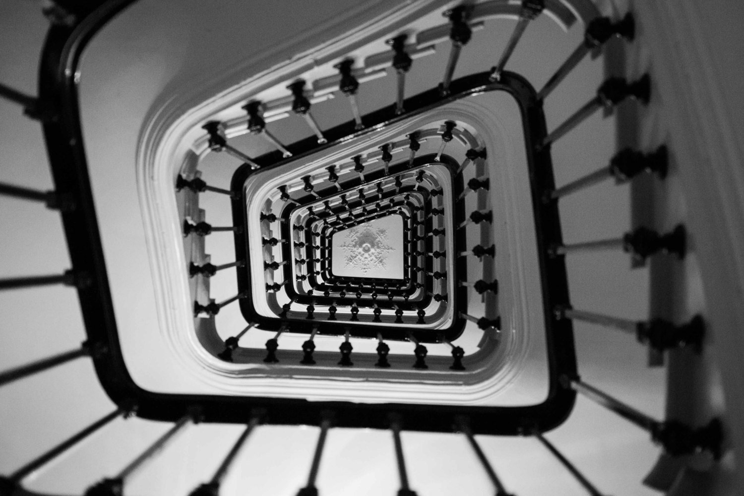 Paris Photography - Taking the stairs in Paris - 8x10 fine art photograph - black and white - Paris, France - Paris Photography