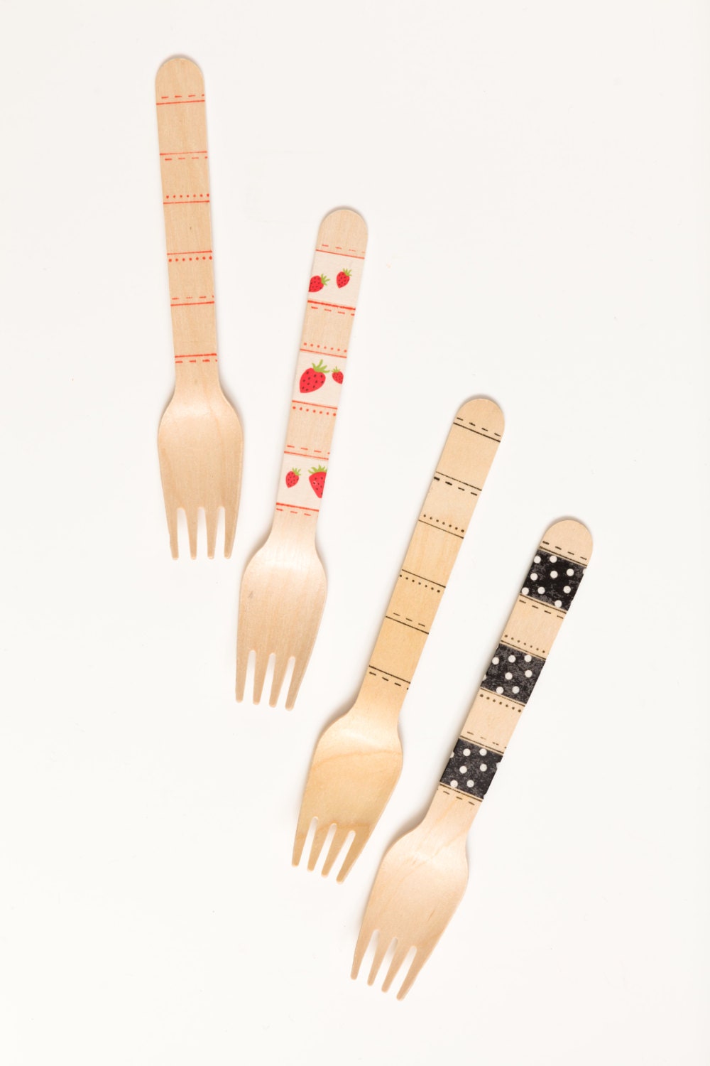 Personalize With Washi Tape - DIY Forks - Tape Not Included