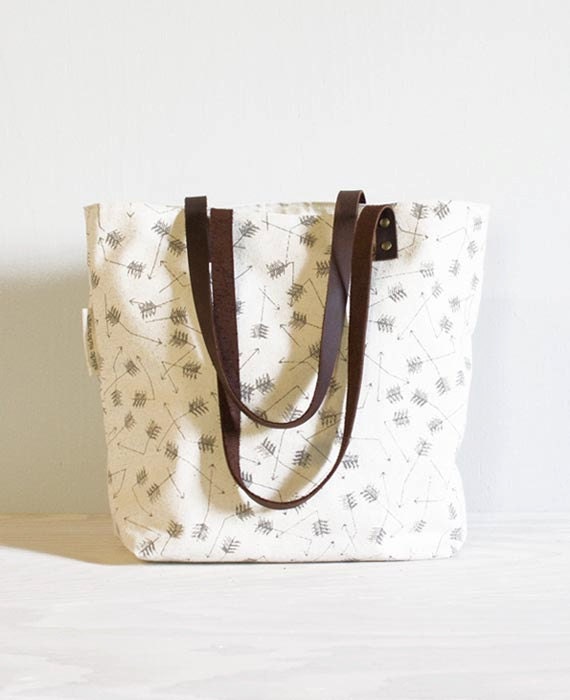 screen printed tote bag - Broken Arrows