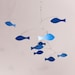 School of Fish Mobile  - Kinetic Art Mobile Sculpture by Carolyn Weir