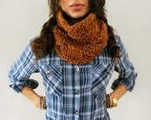 SPRING CLEANING SALE Textured Chunky Cowl in Fawn Ready to Ship