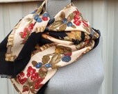 80's Vintage Scarf made in Italy Large size
