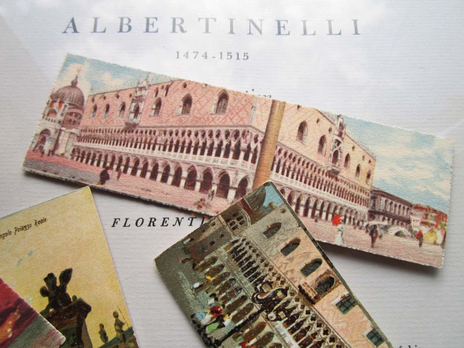 5 Antique Book Markers / Post Italy