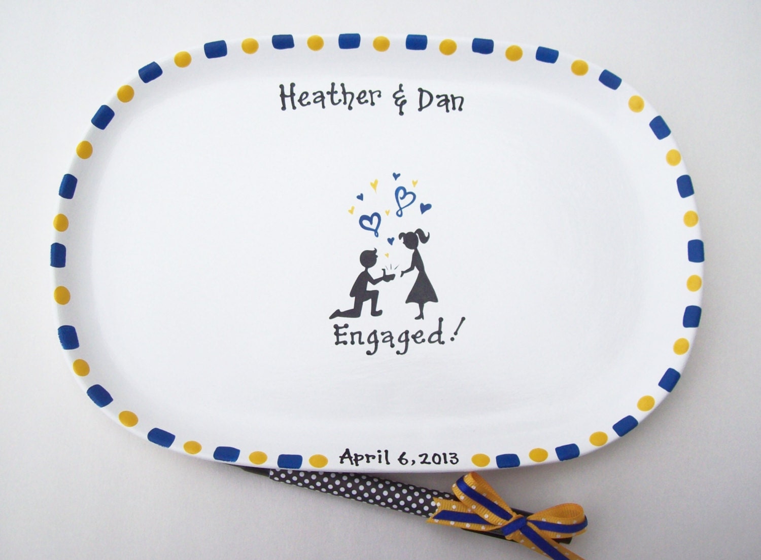 Ceramic Signature Plate for ENGAGEMENT