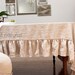TABLE CLOTH...linen with frayed ruffle "Lilly"