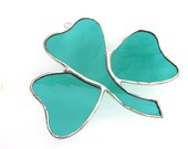Shamrock Celtic Green Stained Glass St Patricks Day Luck of the Irish Moss March 17 Spring Birthday Wedding Decorations Clover