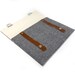 iPad case - gray herringbone