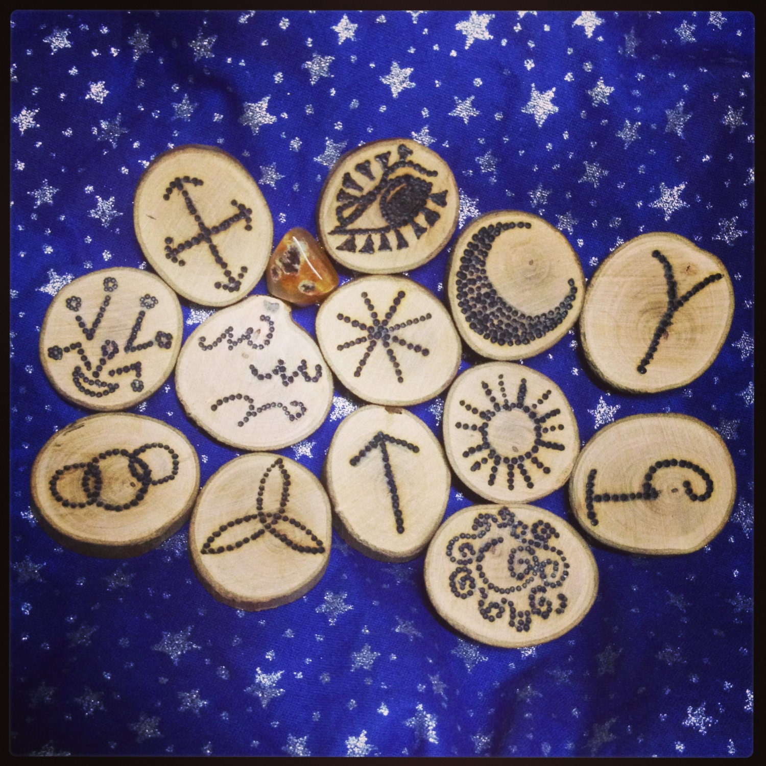 Strawberry Guava Wood Witches Rune Set