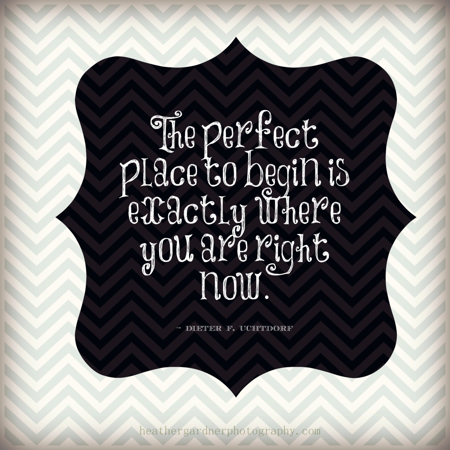 The Perfect Place To Start LDS General Conference Art 8x8 Print