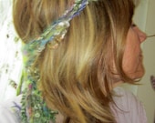 rustic fiber braid lariat faerie headband  - enchanted faerie